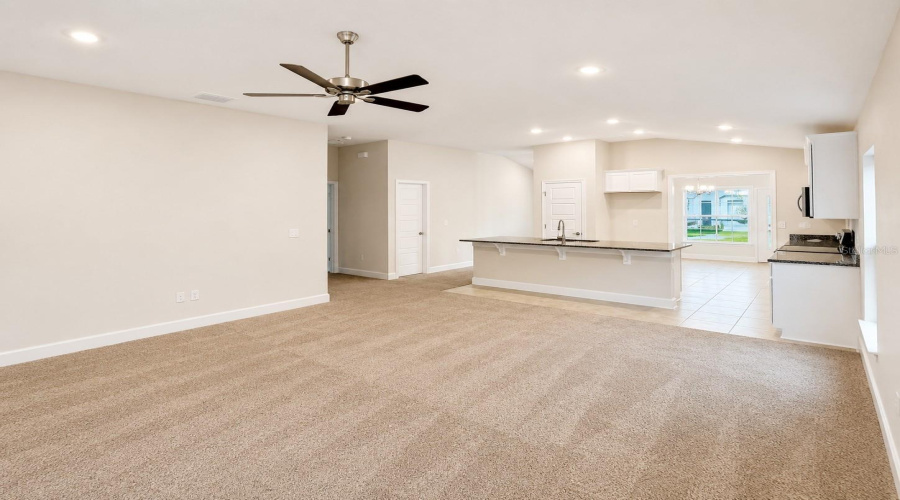 Livingroom W/ Kitchen View
