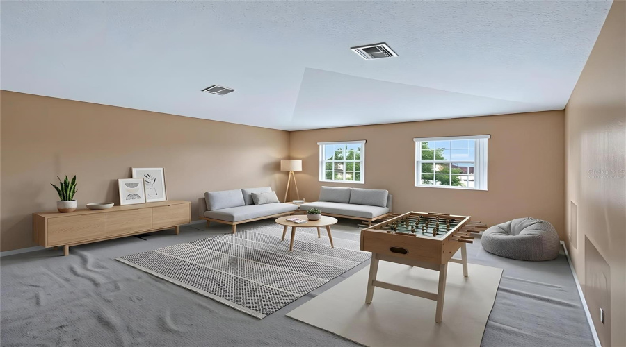 Upstairs Loft 3/Bedroom - Virtually Staged
