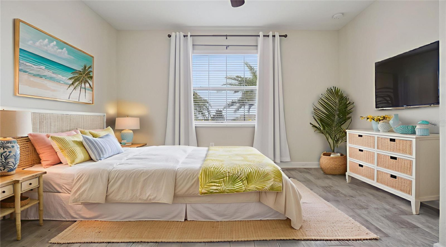 Virtually Staged Guest Bedroom
