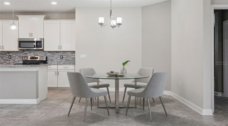Virtually Staged Breakfast Nook