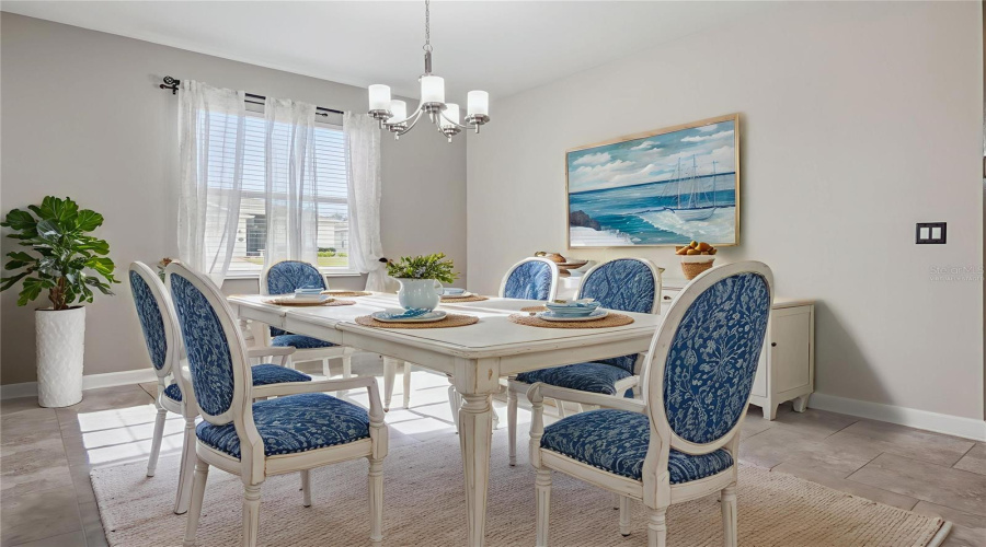 Virtually Staged Dining Room