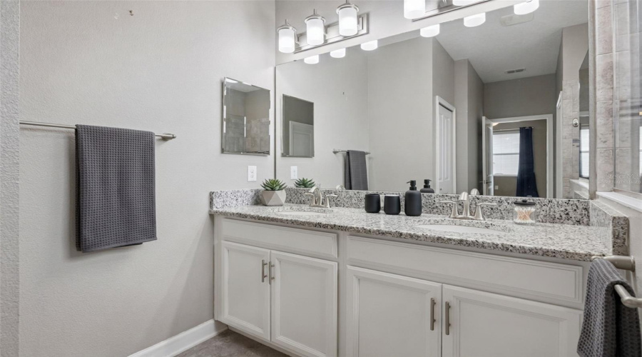 Virtually Staged Primary Bath
