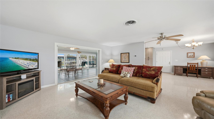 Terrazzo In The Beautiful Living Room