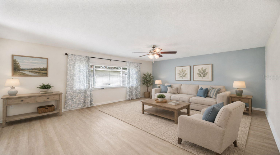 Virtually Staged Living Room