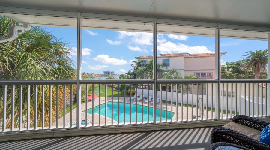 Upstairs Patio Pool View