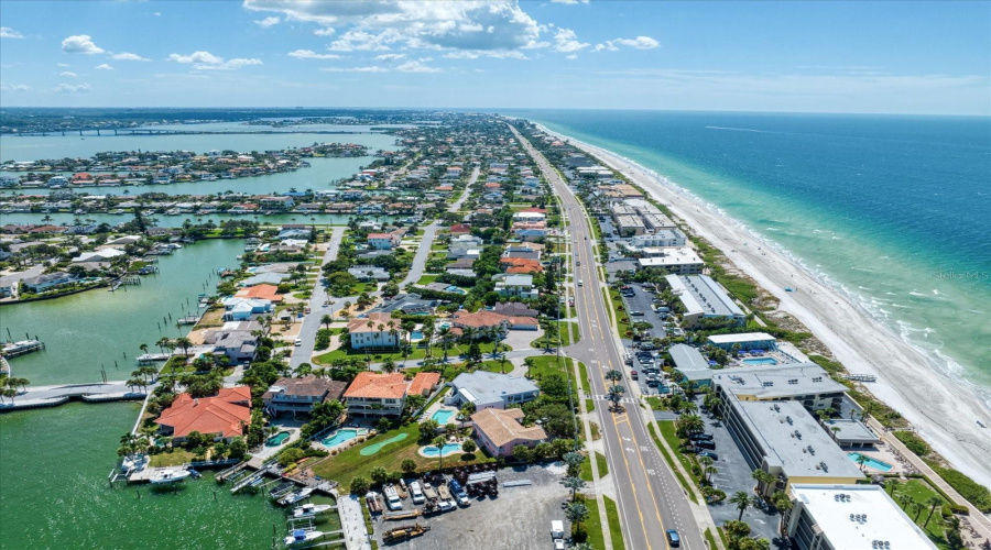 Aerial Bay &Amp; Beach Steps Away