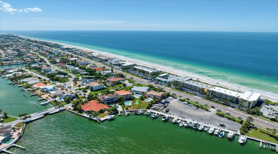 Aerial Bay &Amp; Beach Steps Away