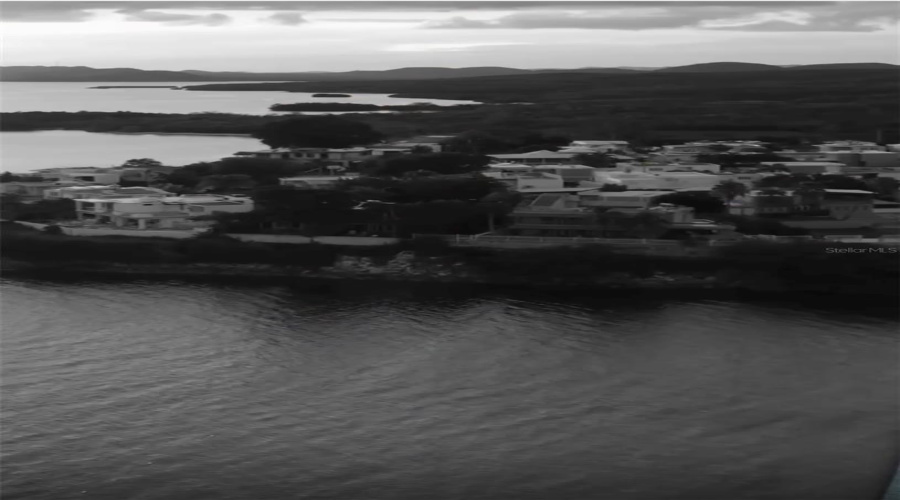 Aerial View At Night On The Beach