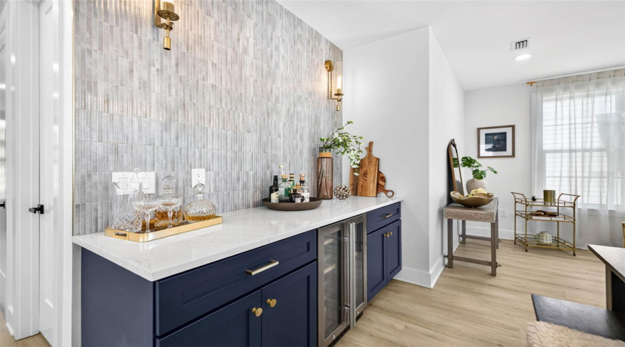 Dry Bar With Beverage Fridge