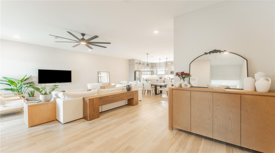 Second Floor Open Floor Plan Living Room