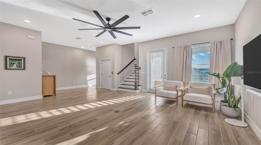 Second Floor Open Floor Plan Living Room