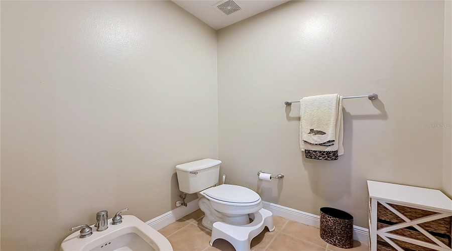 Water Closet With Bidet.