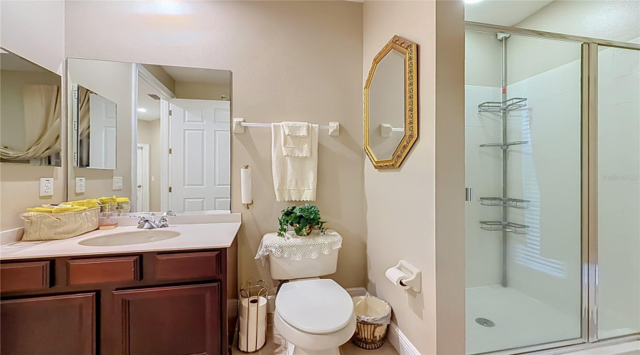 Downstairs Full Bath With Stall Shower.