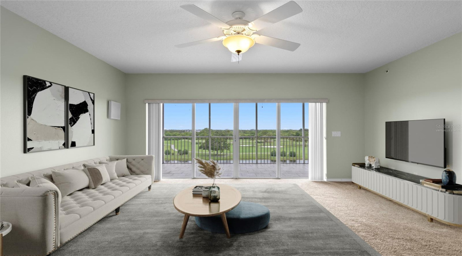 Virtually Staged Living Area