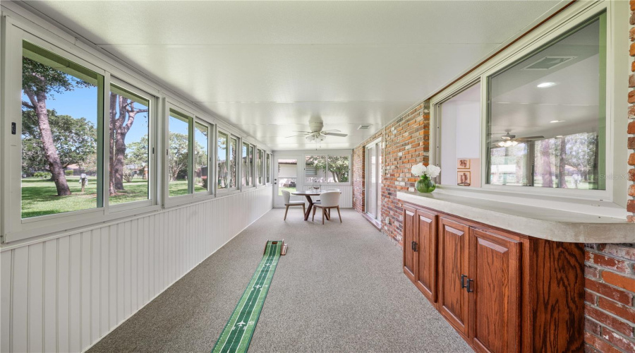 Kitchen Window/Bar On Back Porch