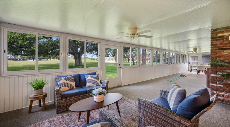 Rear Porch Overlooking The Green
