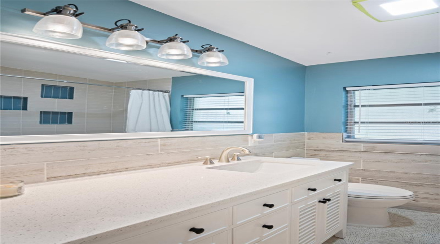 Updated Modern Style Hallway Bathroom