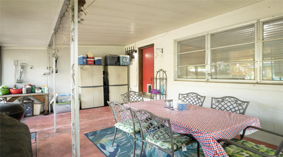 Interior View Of Rear Screened Patio/Lanai