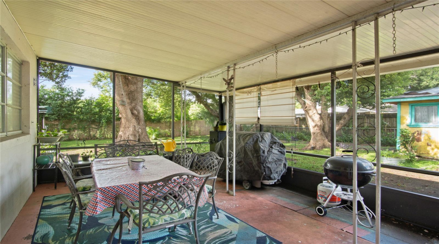 Interior View Of Rear Screened Patio/Lanai