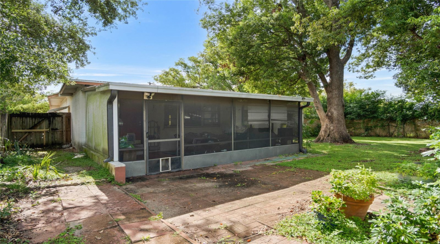 Exterior View Of Rear Screened Patio/Lanai