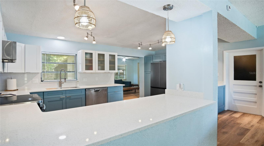 Updated Open Modern Kitchen &Amp; Island
