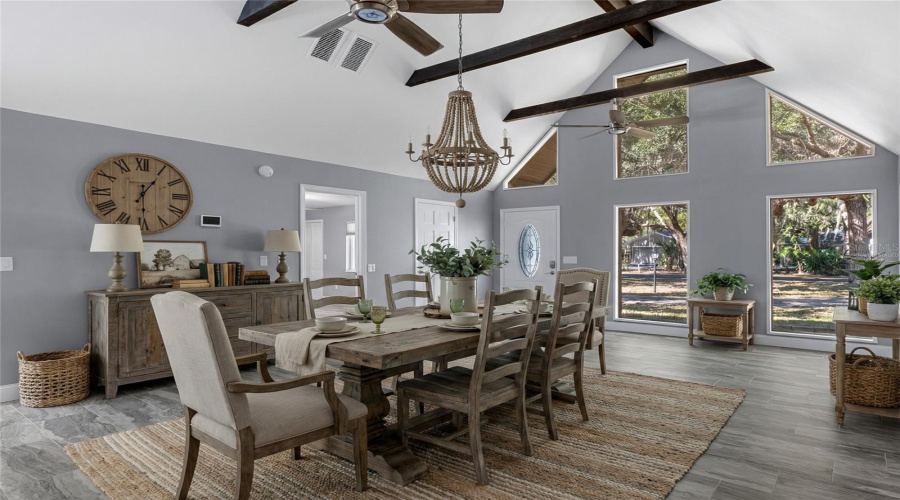 Virtually Staged Dining Room