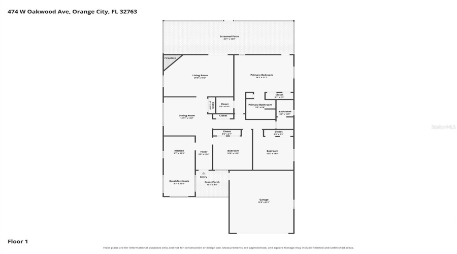 Orange City, Florida 32763, 3 Bedroom Bedrooms, ,2 Bathroombathrooms,Residential,For Sale,Oakwood,0,Mfrv4950266