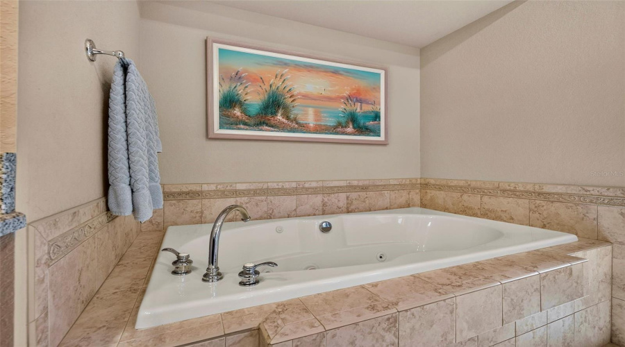 Primary Bathroom With Soaking Tub