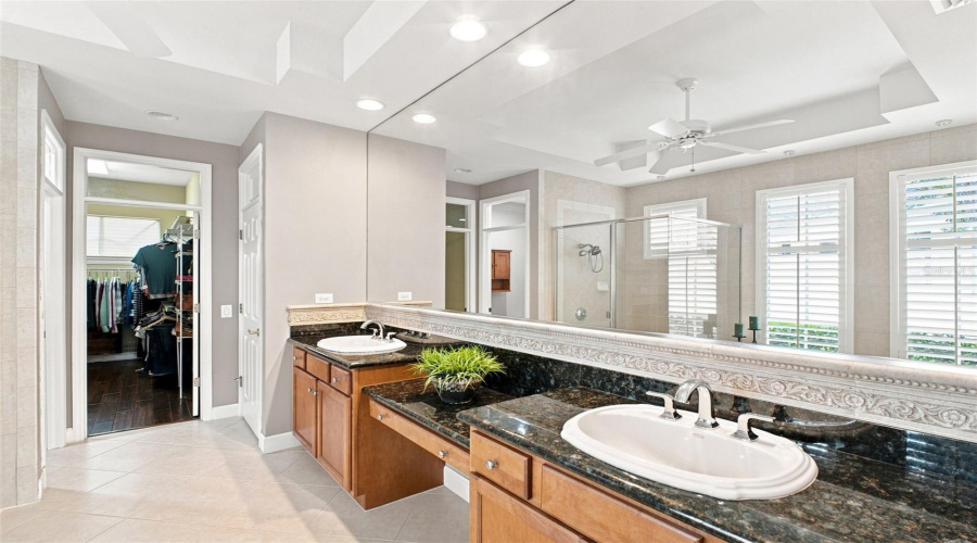 Dual Sinks And Makeup/Vanity Primary Bathroom