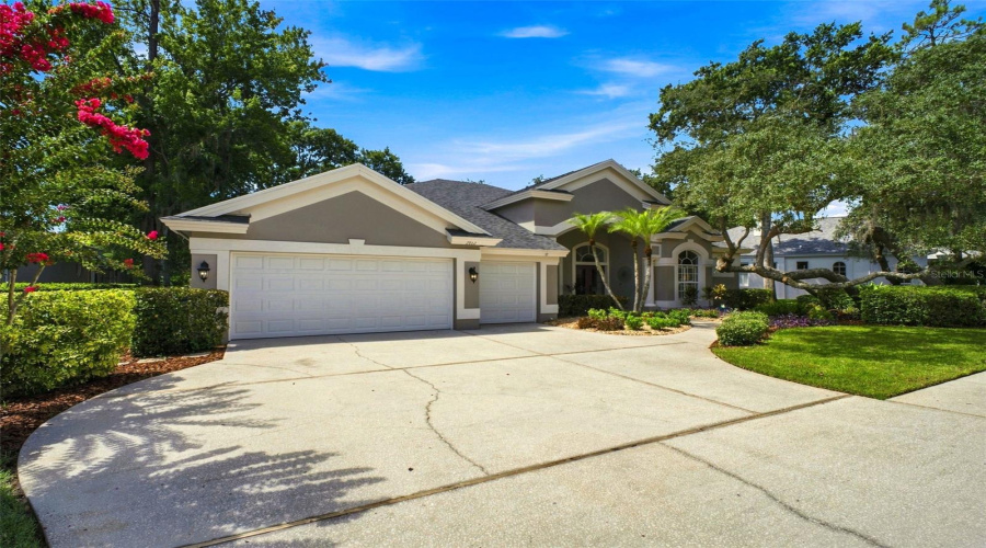 3 Car Garage Home And Driveway