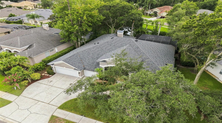Drone View Of Home