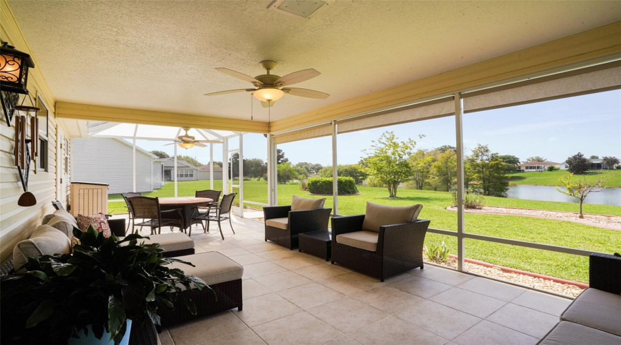 Screen Enclosed Lanai With Water View