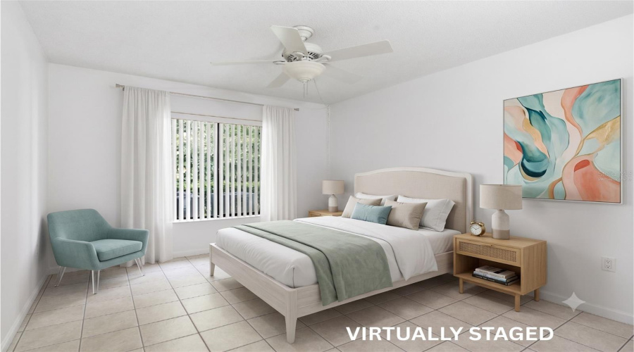 Primary Bedroom - Virtually Staged