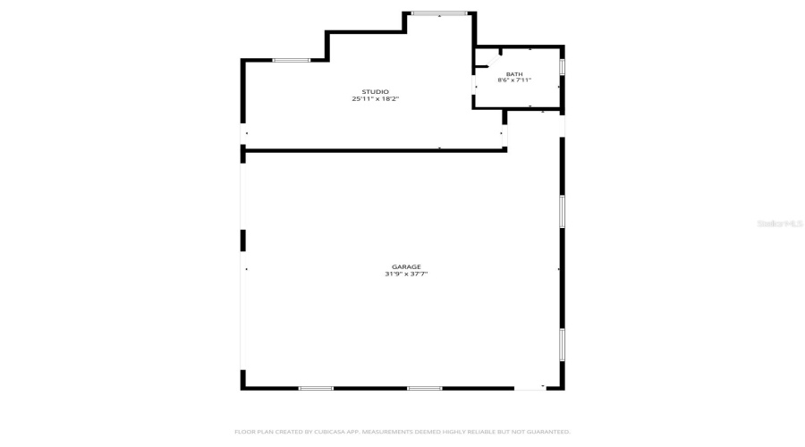 Garage/Studio Floorplan