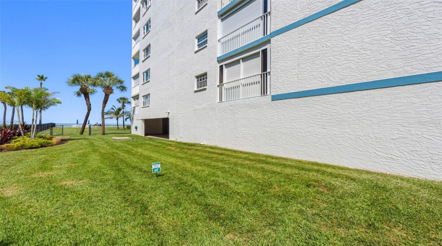 Landscaped Doggie Run On South Side Of Building
