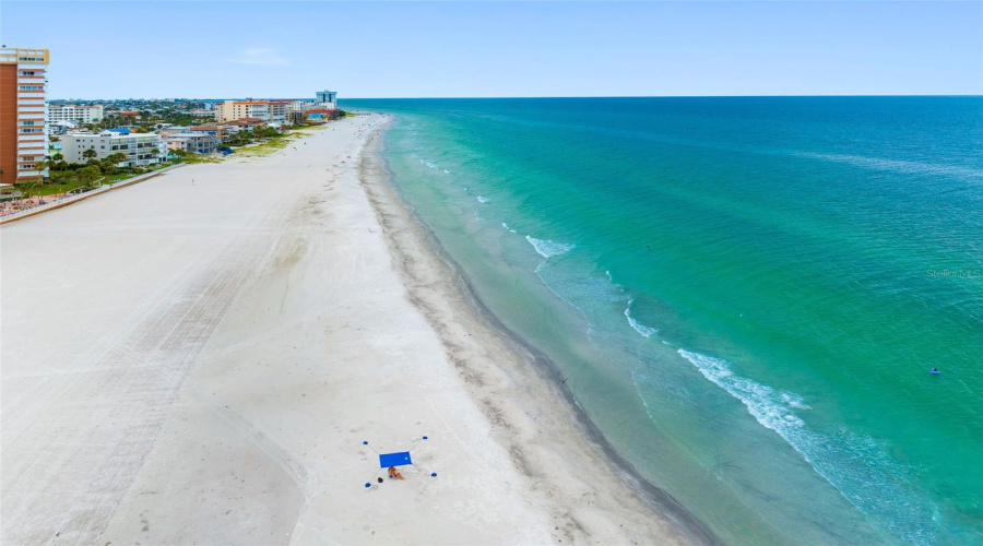 Beach Is Wide And Expanse To The South