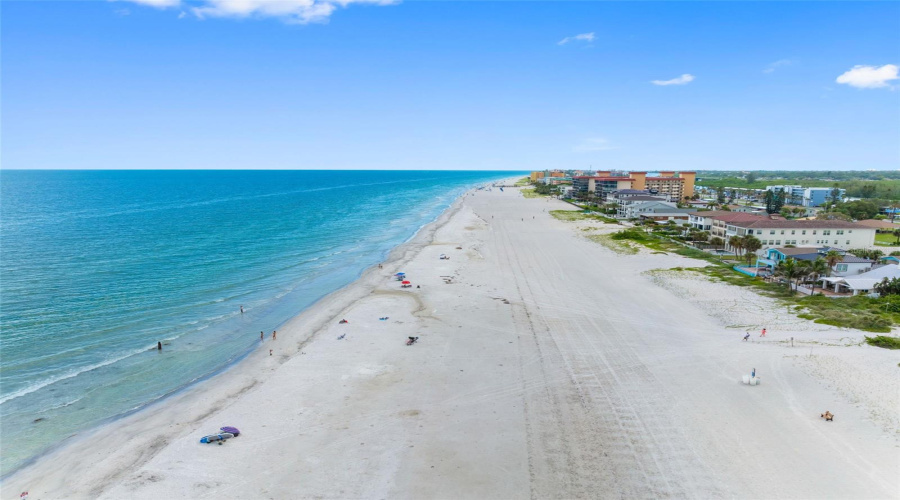Beach Is Wide And Expanse To The North