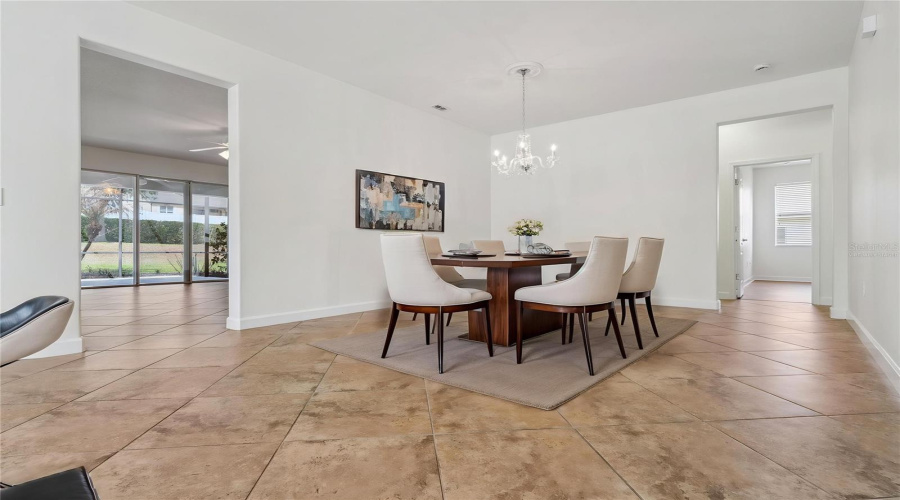 Virtually Staged Dining Room