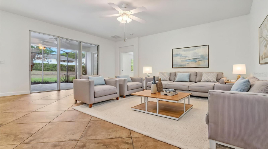Virtually Staged Family Room