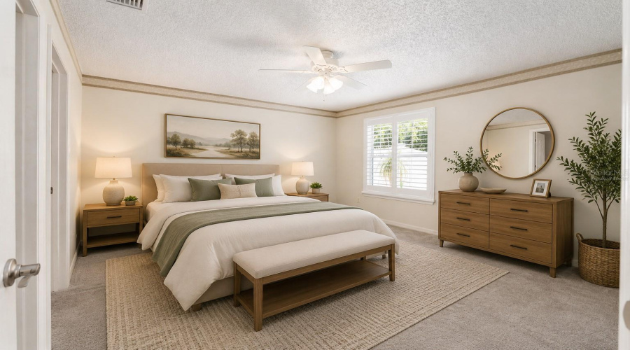 Primary Bedroom - Virtually Staged