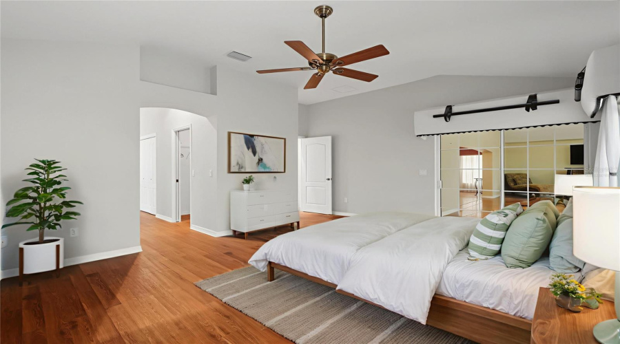 Virtually Staged Master Bedroom