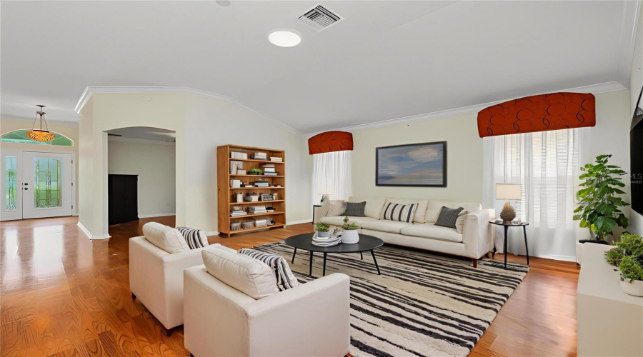 Virtually Staged Living Room