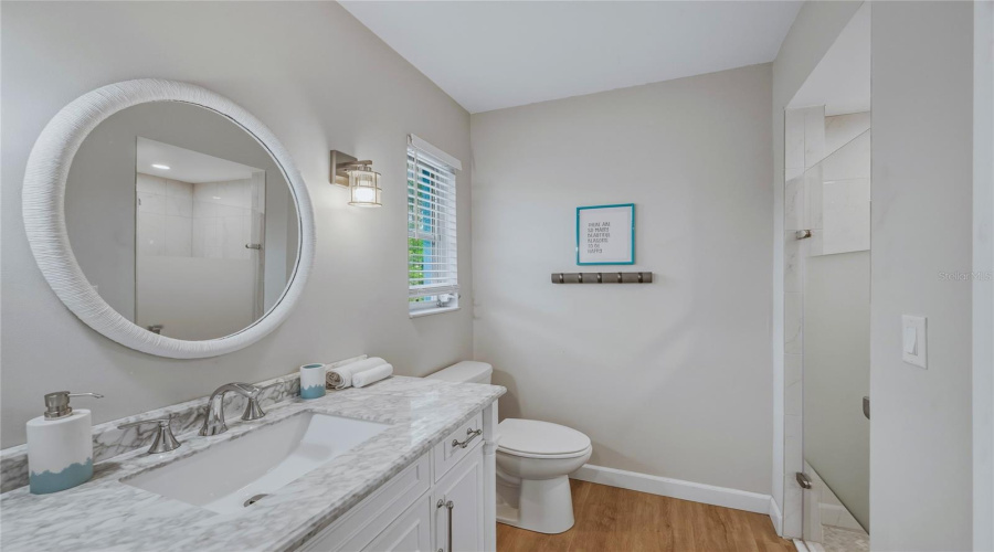 Primary Bathroom With Shower