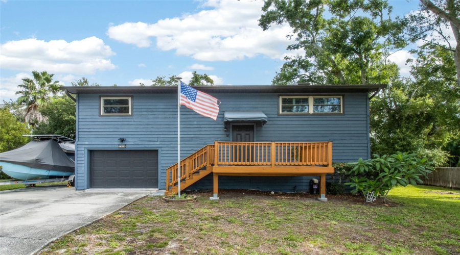 Front Door, Front Porch, Garage Entrance