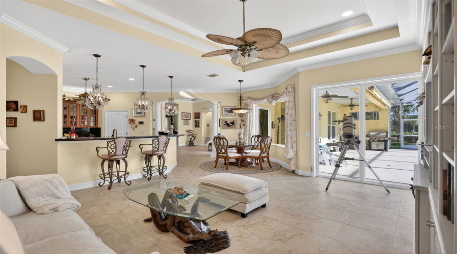The Heart Of The Home Offers Exceptional Flow Between The Kitchen, Casual Dining Area, Family Room, And Outdoor Living Spaces, Creating An Ideal Environment For Gatherings.