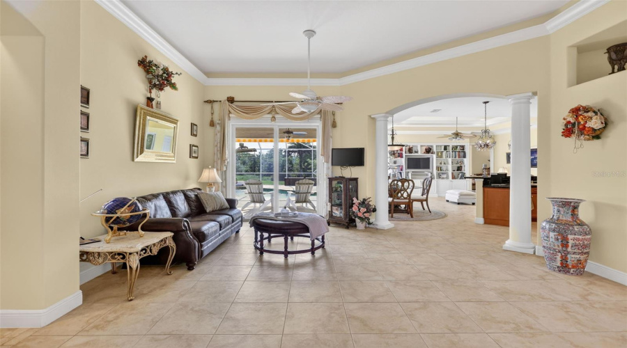 Designed For Both Everyday Living And Entertaining, The Spacious Layout Offers Seamless Transitions Between The Formal Living Areas, Kitchen, And Outdoor Spaces.