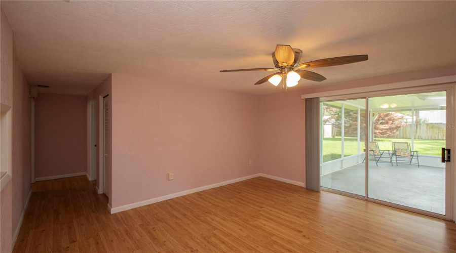 Family Room, Hallway To Bedroom, Screened Porch