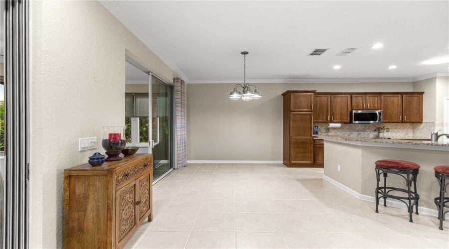 Spacious Breakfast Nook From The Kitchen Area.