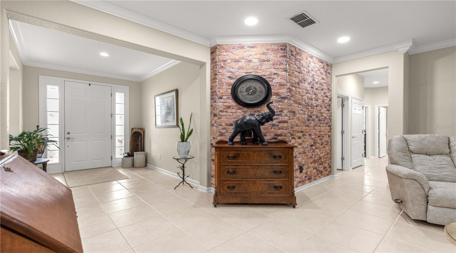 Front Door, Foyer Walking Into The Living Room Area