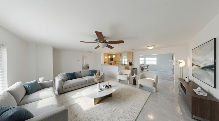 Virtual Staged Living Room